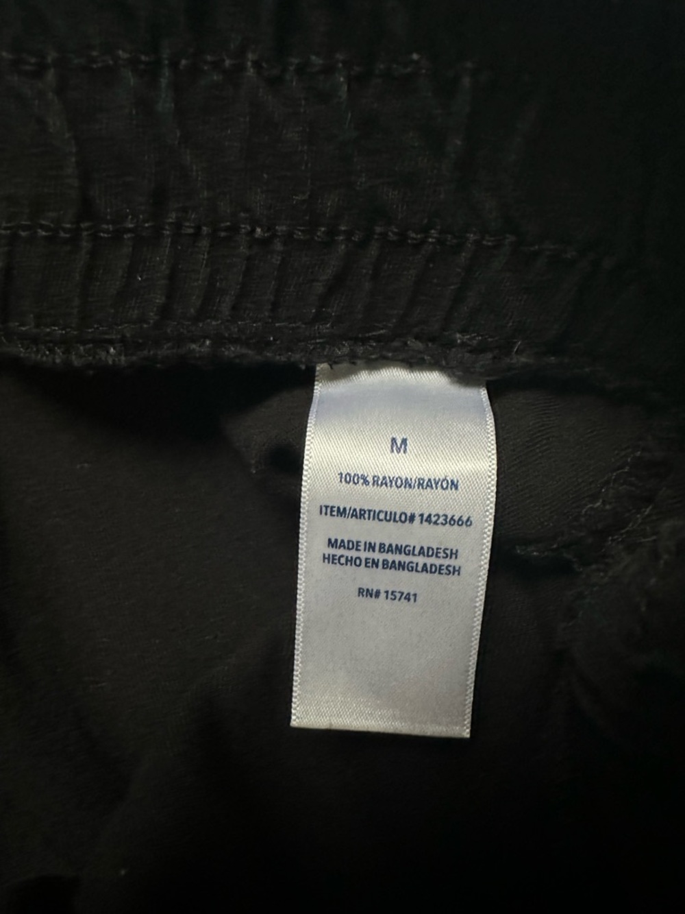 Splendid Black 100% Rayon Lightweight Jogger Pants Women’s Medium Pull On - Picture 4 of 8